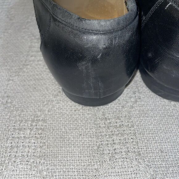 Santoni Italy Men’s Casual Loafers Size 10.5 D Black Leather Going Out Comfort main image 4